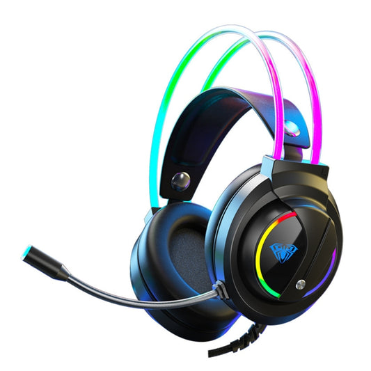 AULA S501 Headset RGB Wired Gaming Headphones with Mic - Multimedia Headset by AULA | Online Shopping South Africa | PMC Jewellery