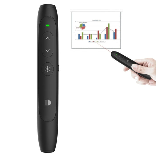 Doosl DSIT012 2.4GHz Wireless Presenter PowerPoint Clicker Representation Remote Control Pointer, Control Distance: 100m(Black) -  by DOOSL | Online Shopping South Africa | PMC Jewellery