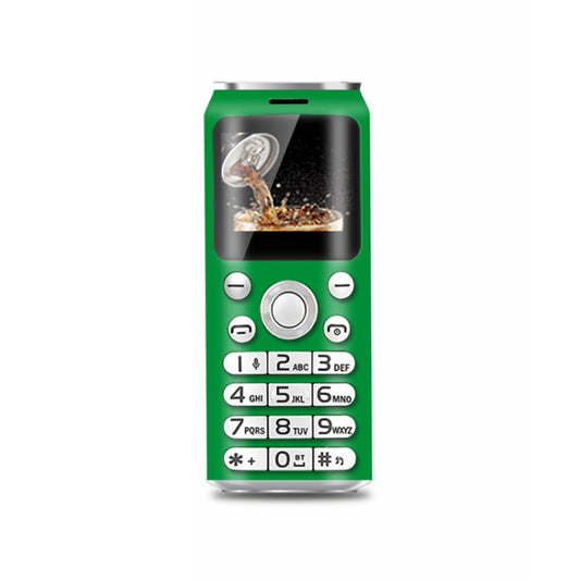 Satrend K8 Mini Mobile Phone, 1.0 inch, Hands Free Bluetooth Dialer Headphone, MP3 Music, Dual SIM, Network: 2G(Green) - SATREND by SATREND | Online Shopping South Africa | PMC Jewellery