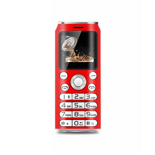 Satrend K8 Mini Mobile Phone, 1.0 inch, Hands Free Bluetooth Dialer Headphone, MP3 Music, Dual SIM, Network: 2G(Red) - SATREND by SATREND | Online Shopping South Africa | PMC Jewellery