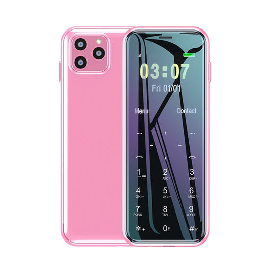 ULCOOL V8 Card Mobile Phone, 1000mAh Battery, 1.44 inch, MTK6261D, Support Bluetooth, FM, Magic Sound, GSM, Dual SIM (Pink) - Others by Ulcool | Online Shopping South Africa | PMC Jewellery