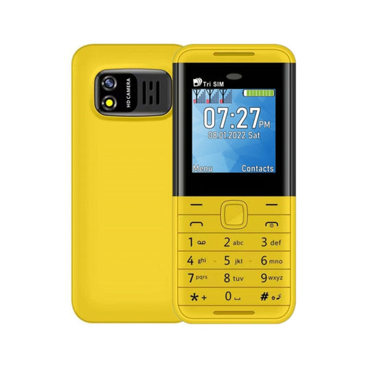 SERVO BM5310 Mini Mobile Phone, English Key, 1.33 inch, MTK6261D, 21 Keys, Support Bluetooth, FM, Magic Sound, Auto Call Record, GSM, Triple SIM (Yellow) - SERVO by SERVO | Online Shopping South Africa | PMC Jewellery