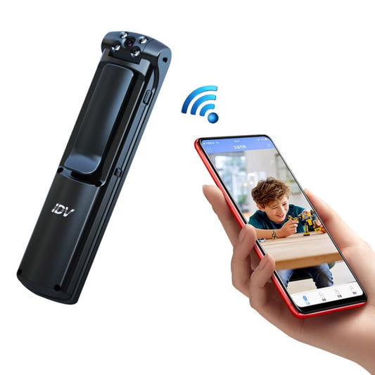 IDV-L01 1080P HD WiFi Back Clip Digital Pen Voice Recorder Mini Camera, Support IR Night Vision & TF Card & 180 Degrees Lens Rotation(Black) - Recording Pen by PMC Jewellery | Online Shopping South Africa | PMC Jewellery