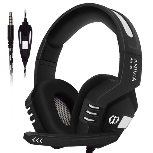 SADES AH-38 3.5mm Plug Wire-controlled E-sports Gaming Headset with Retractable Microphone, Cable Length: 2m(Black Silver) - Multimedia Headset by SADES | Online Shopping South Africa | PMC Jewellery