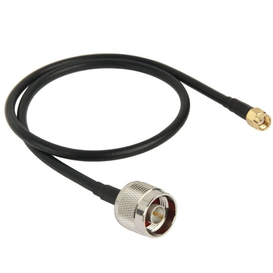 N Male to RP-SMA Converter Cable, Length: 50cm(Black) - N Antenna by PMC Jewellery | Online Shopping South Africa | PMC Jewellery