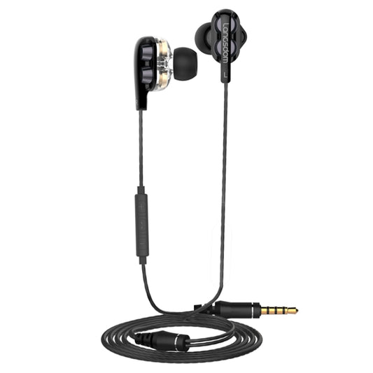 Langsdom Double Moving Coil with Wheat Headset(Black) - Bluetooth Earphone by Langsdom | Online Shopping South Africa | PMC Jewellery