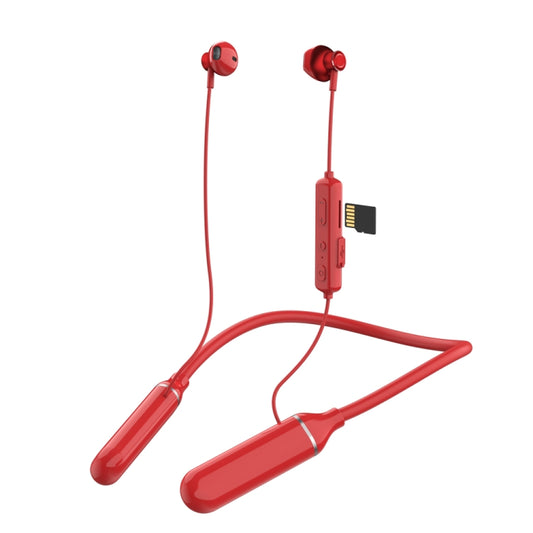 K1688 Neck-mounted Noise Cancelling IPX5 Sports Bluetooth Headphone(Red) - Neck-mounted Earphone by OneDer | Online Shopping South Africa | PMC Jewellery