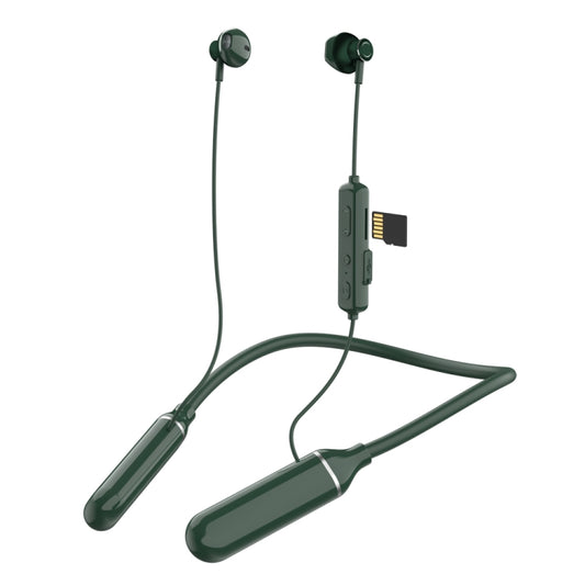 K1688 Neck-mounted Noise Cancelling IPX5 Sports Bluetooth Headphone(Green) - Neck-mounted Earphone by OneDer | Online Shopping South Africa | PMC Jewellery
