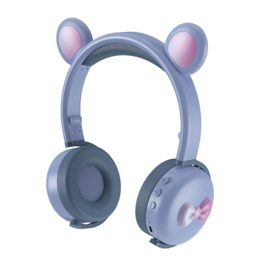 AEC BK7 Cute Bear Children Wireless Bluetooth Headset with LED Light(MoDiLan) - Headset & Headphone by AEC | Online Shopping South Africa | PMC Jewellery