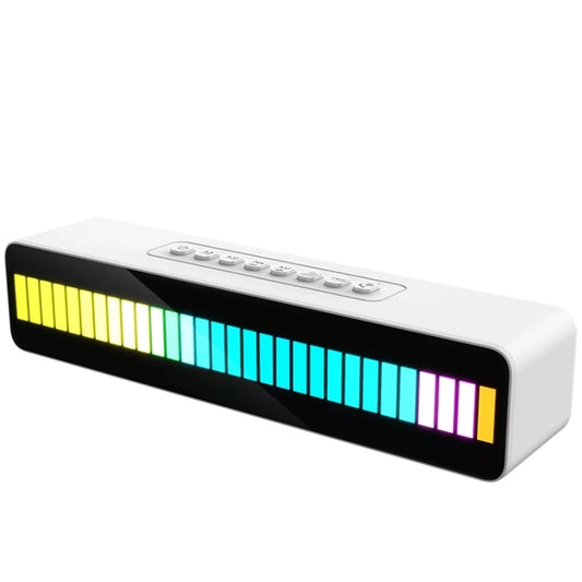 Duosi M8 LED Pickup Rhythm Ambient Light Multi-function TWS Bluetooth Speaker Bar(White) - Desktop Speaker by Duosi | Online Shopping South Africa | PMC Jewellery