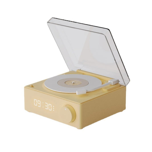 Duosi X11 Vinyl Atomic Retro Bluetooth Speaker Desktop Creative Alarm Clock(Yellow) - Desktop Speaker by Duosi | Online Shopping South Africa | PMC Jewellery