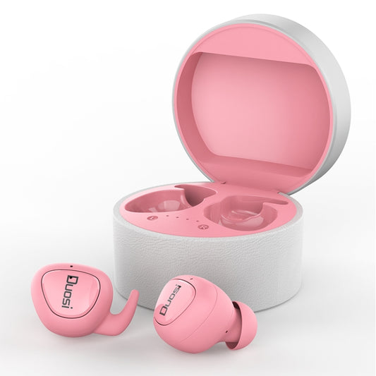 Duosi DY-18 TWS Stereo Bluetooth 5.0 Earphone with 450mAh Charging Box (Pink) - TWS Earphone by Duosi | Online Shopping South Africa | PMC Jewellery