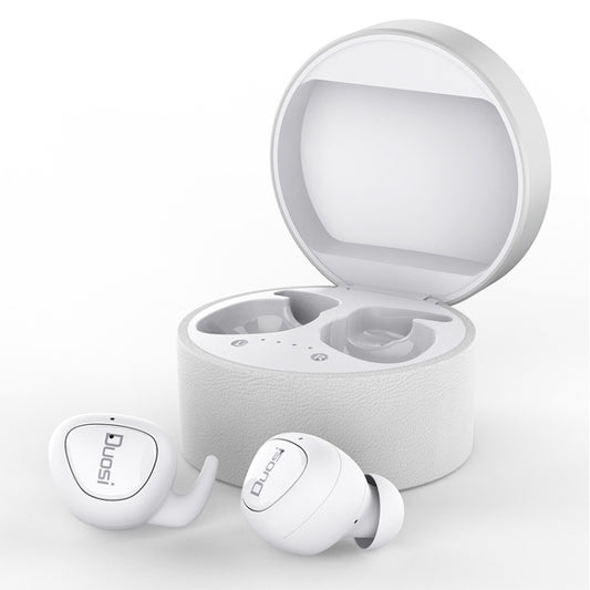 Duosi DY-18 TWS Stereo Bluetooth 5.0 Earphone with 450mAh Charging Box (White) - TWS Earphone by Duosi | Online Shopping South Africa | PMC Jewellery
