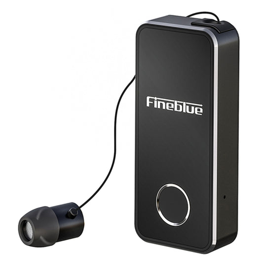 FineBlue F2 Pro Wireless Bluetooth V5.0 Earphone Hands-Free Vibrating Alert Wear Clip Earphone(Black) - Bluetooth Earphone by Fineblue | Online Shopping South Africa | PMC Jewellery