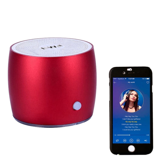 EWA A103 Portable Bluetooth Speaker Wireless Heavy Bass Bomm Box Subwoofer Phone Call Surround Sound Bluetooth Shower Speaker(Red) - Mini Speaker by EWA | Online Shopping South Africa | PMC Jewellery