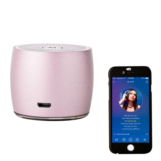 EWA A103 Portable Bluetooth Speaker Wireless Heavy Bass Bomm Box Subwoofer Phone Call Surround Sound Bluetooth Shower Speaker(Rose Gold) - Mini Speaker by EWA | Online Shopping South Africa | PMC Jewellery