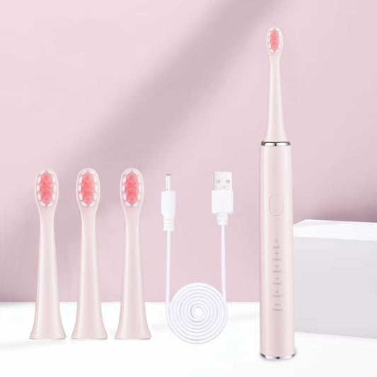 Boorui BR-Z5 USB Fast Charge Soft Toothbrush 5 Gear Sonic Electric Toothbrush(Pink) - Hair Care by Borui | Online Shopping South Africa | PMC Jewellery