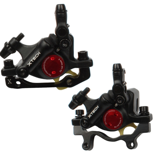 ZOOM HB100 Mountain Bike Hydraulic Brake Caliper Folding Bike Cable Pull Hydraulic Disc Brake Caliper, Style:Front and Rear(Black) - Bicycle Brake Parts by Zoom | Online Shopping South Africa | PMC Jewellery