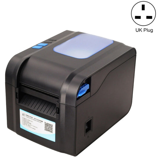 Xprinter XP-370B Barcode Printer Self-adhesive QR Code Printer Label Clothing Tag Thermal Ticket Machine(UK Plug) - Printer by Xprinter | Online Shopping South Africa | PMC Jewellery