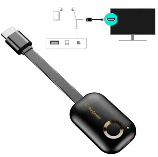 Mirascreen G9 Wireless HDMI Multi-Screen Interaction HD 4K On-Screen Device, Style:2.4G (Single Core 1080P) - Wireless Display Dongle by Mirascreen | Online Shopping South Africa | PMC Jewellery