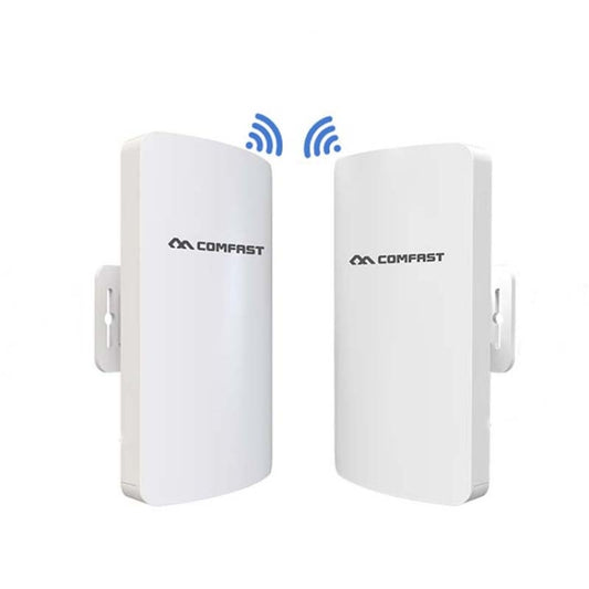 1 Pair COMFAST CF-E113A 3KM 300Mbps 5.8 Ghz High-Power Outdoor Engineering CPE Matching Bridge Set, US/EU Plug - Network Hardware by COMFAST | Online Shopping South Africa | PMC Jewellery
