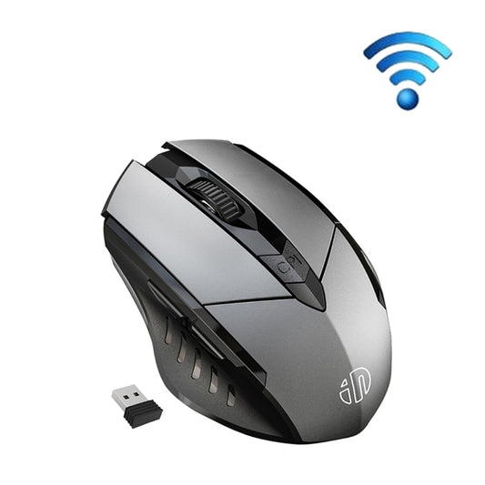 Inphic PM6 6 Keys 1000/1200/1600 DPI Home Gaming Wireless Mechanical Mouse, Colour: Gray Wireless Charging Silent Version - Wireless Mice by Inphic | Online Shopping South Africa | PMC Jewellery