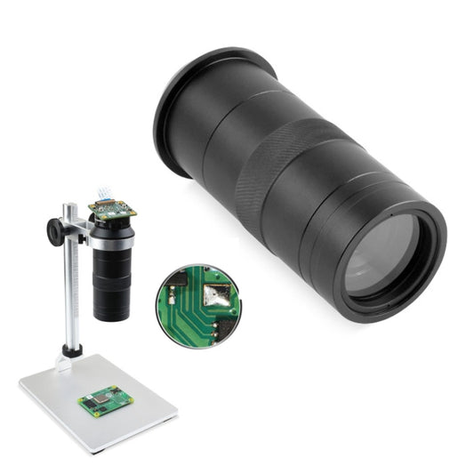 Waveshare 100X Industrial Microscope Lens, C/CS-Mount, for Raspberry Pi HQ Camera(24229) - Modules Expansions Accessories by Waveshare | Online Shopping South Africa | PMC Jewellery