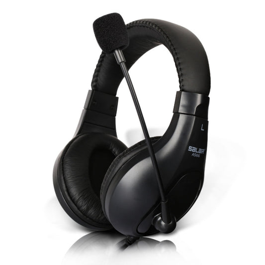 Salar A566 Subwoofer Gaming Headset with Microphone, Cable Length: 2.3m(Black) - Multimedia Headset by Salar | Online Shopping South Africa | PMC Jewellery