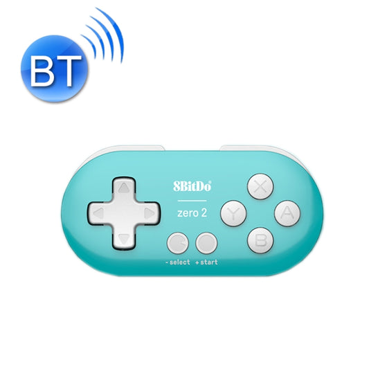 8Bitdo Zero2 Wireless Bluetooth Mini Handle For Switch / Windows / Android / MacOS / Steam / Respeberr(Blue Green) - Gamepads by 8Bitdo | Online Shopping South Africa | PMC Jewellery
