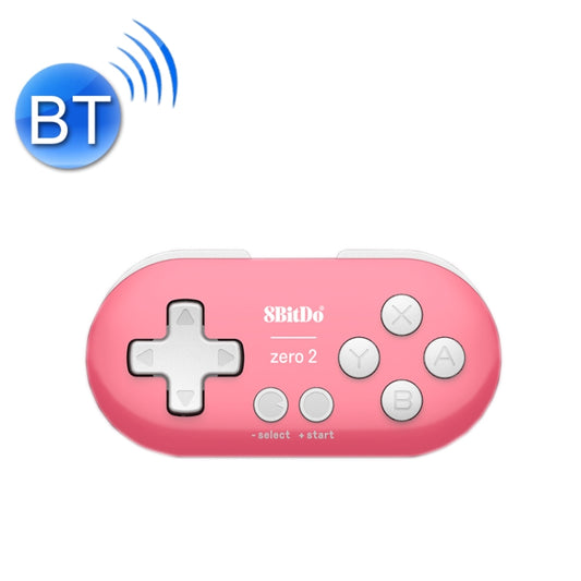 8Bitdo Zero2 Wireless Bluetooth Mini Handle For Switch / Windows / Android / MacOS / Steam / Respeberr(Pink) - Gamepads by 8Bitdo | Online Shopping South Africa | PMC Jewellery