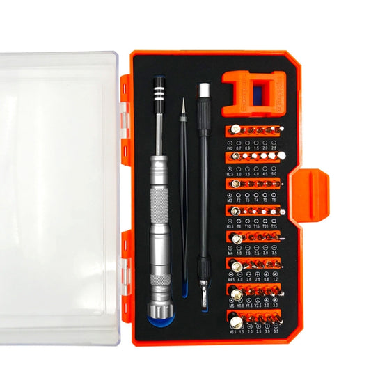 Obadun 9802B 52 in 1 Aluminum Alloy Handle Hardware Tool Screwdriver Set Home Precision Screwdriver Mobile Phone Disassembly Tool(Orange Box) - Screwdriver Set by Obadun | Online Shopping South Africa | PMC Jewellery