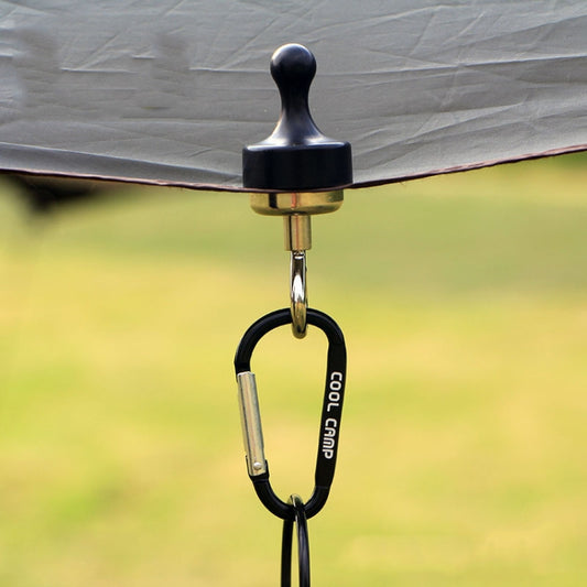 COOL CAMP Outdoor Camping Hook Strong Magnet Hanger Camping Canopy Tent Light Lanyard Holder(Black) - Tents & Accessories by COOL CAMP | Online Shopping South Africa | PMC Jewellery