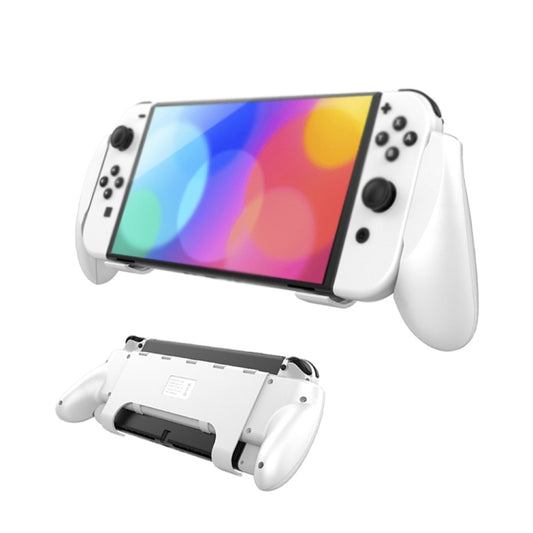 JYS NS218 Multifunctional Game Console Integrated Protective Case With Grip  For Switch OLED(White) - Cases by JYS | Online Shopping South Africa | PMC Jewellery