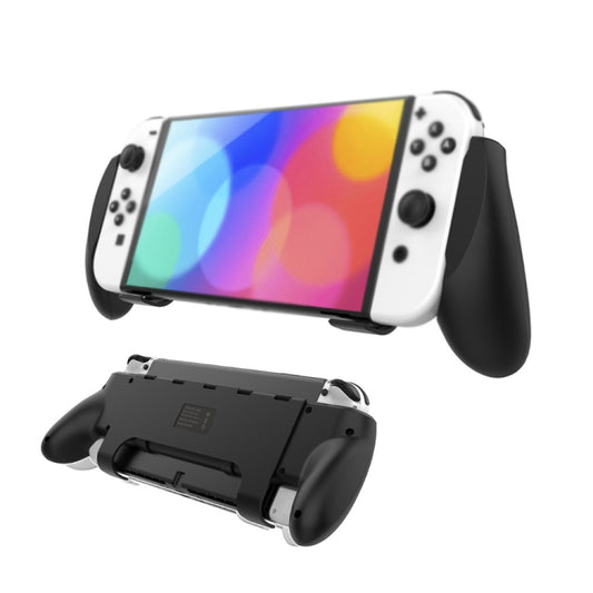 JYS NS218 Multifunctional Game Console Integrated Protective Case With Grip  For Switch OLED(Black) - Cases by JYS | Online Shopping South Africa | PMC Jewellery
