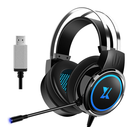 Heir Audio Head-Mounted Gaming Wired Headset With Microphone, Colour: X8 7.1 Sound Upgrade (Black) - Multimedia Headset by Heir Audio | Online Shopping South Africa | PMC Jewellery