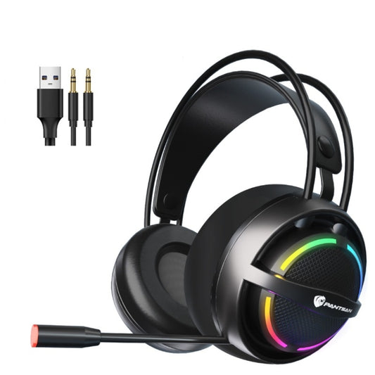 PANTSAN PSH-100 USB Wired Gaming Earphone Headset with Microphone, Colour: 3.5mm Black - Multimedia Headset by PANTSAN | Online Shopping South Africa | PMC Jewellery