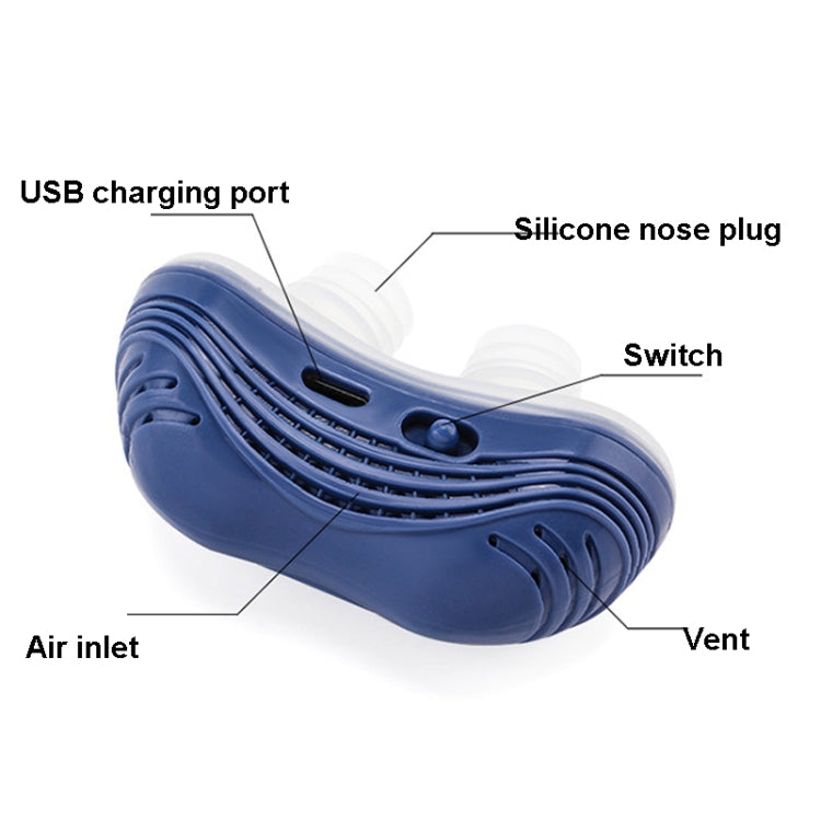 Sleeping Anti-snoring Electric Anti-snoring Device(Blue) - Anti Snoring Tools by PMC Jewellery | Online Shopping South Africa | PMC Jewellery