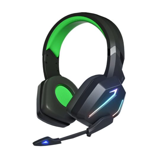 Soyto SY-G20 RGB Dual Streamer Gaming Computer Headset, Style: Lighting Version (Black Green) - Multimedia Headset by Soyto | Online Shopping South Africa | PMC Jewellery