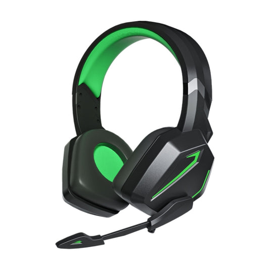 Soyto SY-G20 RGB Dual Streamer Gaming Computer Headset, Style: Non-luminous Version (Black Green) - Multimedia Headset by Soyto | Online Shopping South Africa | PMC Jewellery