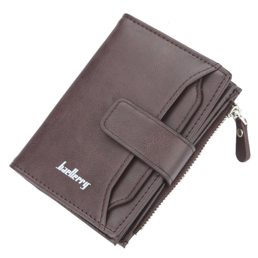 Baellerry D3218 Men Short Multi-Card Slot Zipper Wallet Large Capacity Card Holder(Brown) - Wallets by Baellerry | Online Shopping South Africa | PMC Jewellery