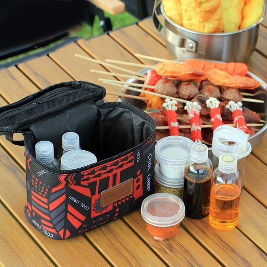 COOLCAMP 9 In 1 Outdoor Camping Seasoning Bottle Set BBQ Travel Portable Seasoning Box - Cookwares & Tablewares by COOLCAMP | Online Shopping South Africa | PMC Jewellery