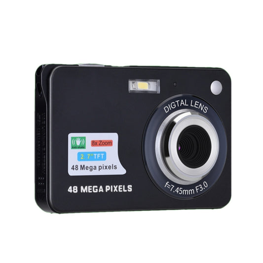 K09 48 Million Pixel CCD HD Digital Camera Retro Self-Portrait Video Camera(Black) - Video Cameras by null | Online Shopping South Africa | PMC Jewellery