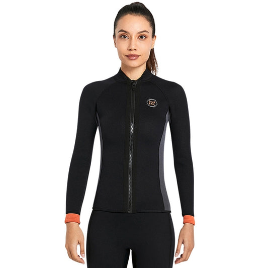 DIVE & SAIL 3mm Long Sleeve Thermal Diving Suit Cold Protection Surf Suit, Size: L(Women Black) - Swimwear by DIVE & SAIL | Online Shopping South Africa | PMC Jewellery
