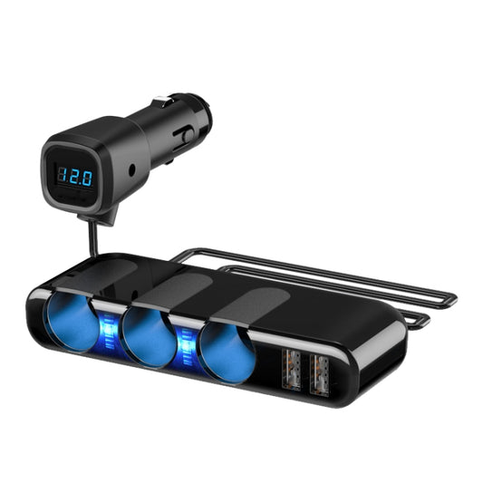 SHUNWEI Car Cigarette Lighter Charger 12/24V USB Converts Socket, Style: 3 Holes 2 USB Voltage - Car Charger by SHUNWEI | Online Shopping South Africa | PMC Jewellery