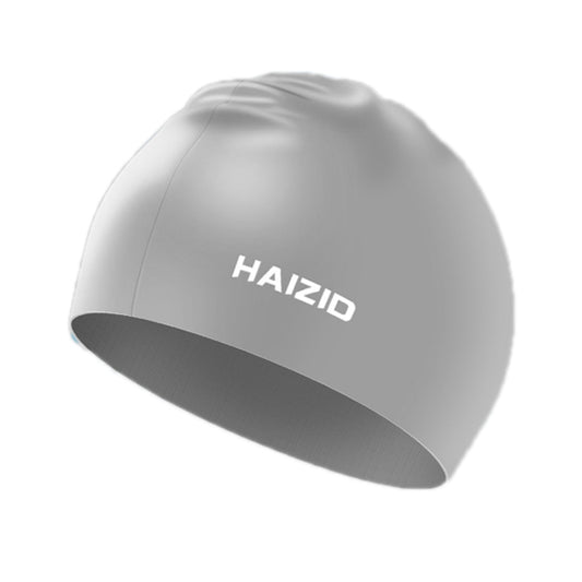HAIZID 2 PCS Silicone Waterproof Oversized Swimming Cap, Color: Gray 55g - Swimming Caps by HAIZID | Online Shopping South Africa | PMC Jewellery