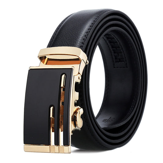 Dandali Casual Men Automatic Buckle Belt Business Soft Leather Pants Band, Length (cm): One Size 110-125cm(ZD-20) - Belts by Dandali | Online Shopping South Africa | PMC Jewellery