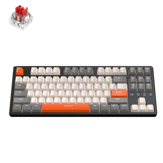 ZIYOU LANG K87 87-key RGB Bluetooth / Wireless / Wired Three Mode Game Keyboard, Cable Length: 1.5m, Style: Red Shaft (Micr-light) - Wireless Keyboard by ZIYOU LANG | Online Shopping South Africa | PMC Jewellery