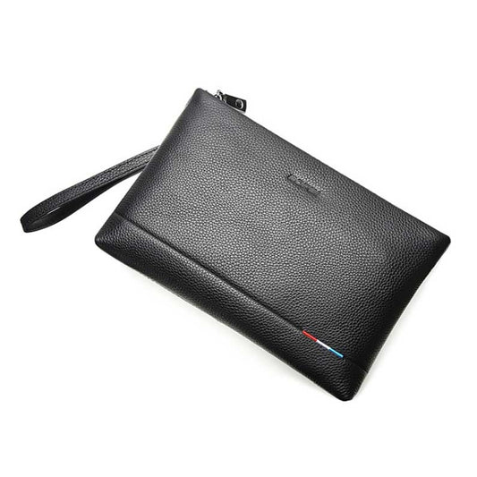 Bopai 12-122271 Large-capacity Business Men Wear-resistant Leather Clutch Bag(Black) - Wallets by Bopai | Online Shopping South Africa | PMC Jewellery