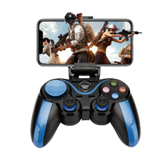 VR SHINECON S9 For Android/iOS Phones Wireless Bluetooth Direct Play Game Handle With Holder(Blue Black) - Gamepads by VR SHINECON | Online Shopping South Africa | PMC Jewellery