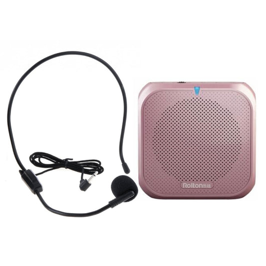 Rolton K400 Mini Audio Speaker Megaphone Voice Amplifier  Support FM Radio TF MP3(Rose Gold) - Microphone by Rolton | Online Shopping South Africa | PMC Jewellery